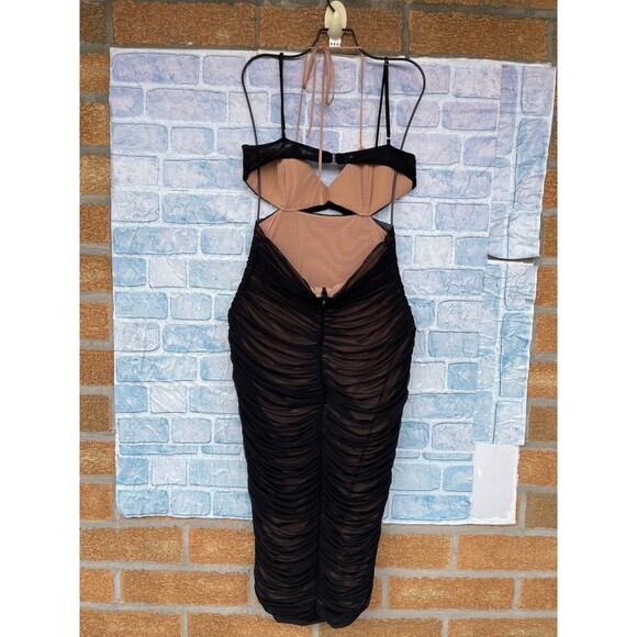 House of CB Tibi Black Cutout Ruched Midi
Dress large - Picture 8 of 12